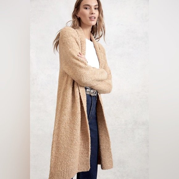 Anthropologie “Lilla” Oversized Wool Blend Cardigan Sweater Size Medium - Picture 2 of 11